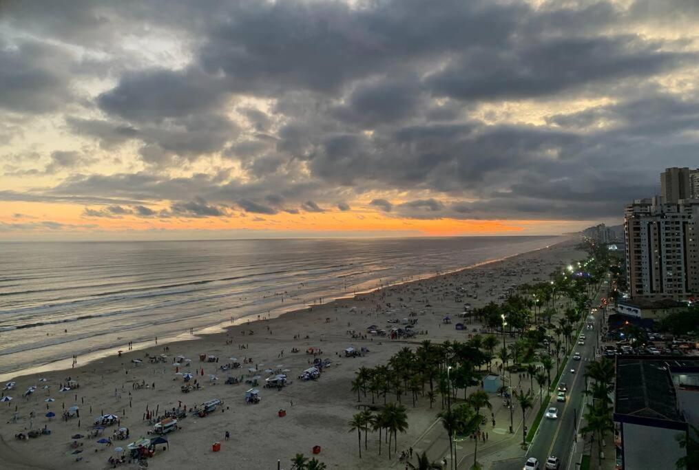 Apto 11O Vista Total Para O Mar Praia Grande  Bagian luar foto
